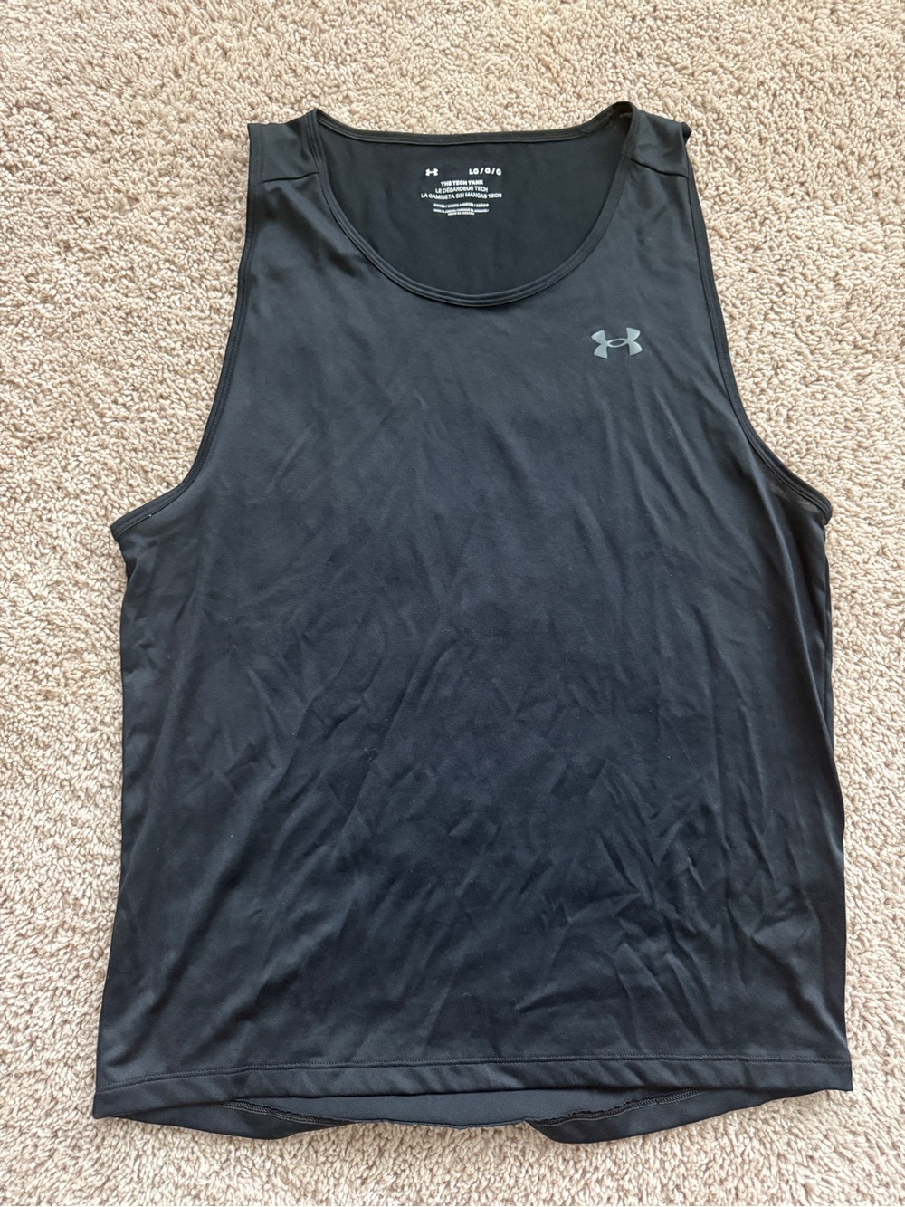 LG Men’s Black Athletic Tank Top